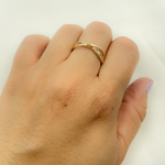 Load image into Gallery viewer, 14K Solid Gold Cross Diamond Ring.