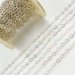 Load image into Gallery viewer, Sterling Hammered Round Link Chain