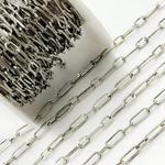 Load image into Gallery viewer, Shop Oxidized Sterling Silver Flat Paperclip Link Chain