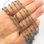 Load image into Gallery viewer, Black Moonstone Wire Chain
