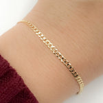 Load image into Gallery viewer, 060R13FG1T2A9L001Bracelet. 14K Solid Gold Cuban Curb Bracelet