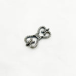 Load image into Gallery viewer, DC187. Diamond & Sterling Silver Bow Connector