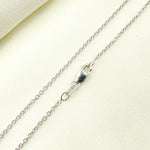 Load image into Gallery viewer, 14K Solid White Gold Cable Chain