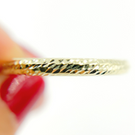Load image into Gallery viewer, 14K Gold Diamond Cut Hoop Earrings