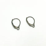 Load image into Gallery viewer, 925 Sterling Silver Black Rhodium Plated Lever Back Ear Wire
