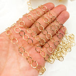 Load image into Gallery viewer, 886FKGF. 14K Gold Filled Hammered Round Link Chain