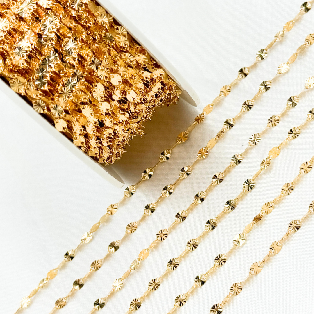 14k Gold Filled Diamond Cut Chain