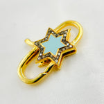 Load image into Gallery viewer, Buy Now Silver Star Enamel Trigger Clasp
