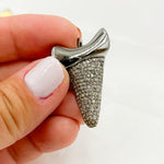Load image into Gallery viewer, DE023. Pave Diamond Sterling Silver Horn Pendant