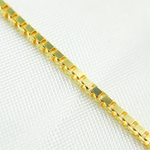 Load image into Gallery viewer, 14K Solid Gold Box Link Chain. 073VED
