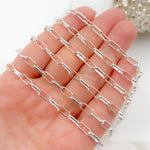 Load image into Gallery viewer, Silver Smooth Paperclip Chain