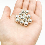 Load image into Gallery viewer, 925 Sterling Silver Seamless Beads 12mm.
