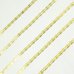 Load image into Gallery viewer, 14k Solid Gold Mirror Marina Link Chain