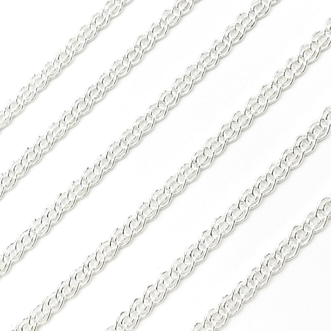 Buy Silver Double Curb Chain