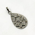 Load image into Gallery viewer, Silver Drop Flower Pendant