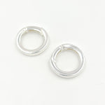 Load image into Gallery viewer, White Sterling Silver Round Clasp