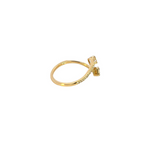 Load image into Gallery viewer, 14k Solid Gold Double Line Diamond Ring.