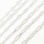 Load image into Gallery viewer, Silver Hammered Long and Short Chain