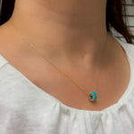 Load image into Gallery viewer, CMZ00140. 14K Solid Gold Baguette