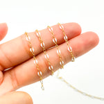 Load image into Gallery viewer, 70/1003FGF. 14k Gold Filled Enamel Flat Marina Chain