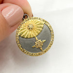 Load image into Gallery viewer, Shop Now Silver Round Star Pendant