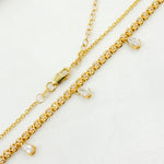 Load image into Gallery viewer, NFM70721. 14K Solid Gold Diamond Necklace