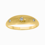 Load image into Gallery viewer, RAB01578. 14K Solid Yellow Gold Diamond Stars Ring