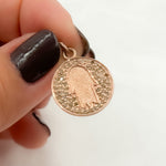 Load image into Gallery viewer, DC426. Diamond Sterling Silver Round Hamsa Charm