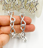 Load image into Gallery viewer, Sterling Silver Hollow Infinity Link Chain