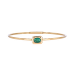 Load image into Gallery viewer, CB96731EM7X5. 14K Solid Gold Emerald Bangle