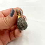 Load image into Gallery viewer, DP248. Diamond Sterling Silver Drop Pendant