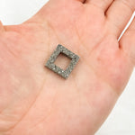 Load image into Gallery viewer, DC841. Diamond Sterling Silver Square Connector