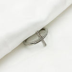 Load image into Gallery viewer, Diamond Black Rhodium Sterling Silver Cross Ring