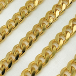 Load image into Gallery viewer, X32GP. Gold Plated 925 Sterling Silver Matte Curb Chain