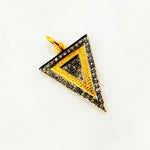 Load image into Gallery viewer, DC936. Diamond Sterling Silver Triangle Pendant