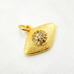 Load image into Gallery viewer, DC343. Diamond Sterling Silver Eye Pendant