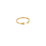 Load image into Gallery viewer, 14k Solid Gold Arrow Diamond Ring. GDR41
