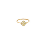 Load image into Gallery viewer, 14k Solid Gold Square Diamond Ring.