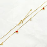 Load image into Gallery viewer, NT403420RU. 14K Solid Gold Diamond and Gemstone Triangle Necklace