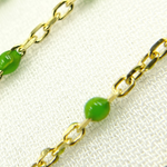 Load image into Gallery viewer, Gold Plated Sterling Silver Enamel Lemon Green Color Chains