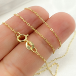 Load image into Gallery viewer, 14k Solid Yellow Gold Smooth Cable Link Chain