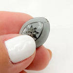 Load image into Gallery viewer, Diamond Silver Marquise Star Enamel Bead