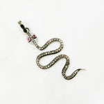 Load image into Gallery viewer, Silver Snake Pendant with Gemstone