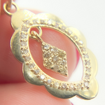 Load image into Gallery viewer, 14K Solid Gold Diamond Organic Charm. GDP468