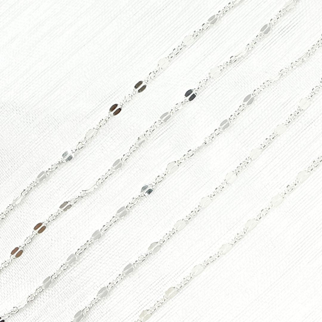 925 Sterling Silver Fancy Marina Link Chains