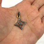 Load image into Gallery viewer, DP229. Diamond Sterling Silver Fancy Shape Pendant
