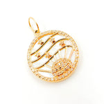 Load image into Gallery viewer, 14K Gold Round Pendant