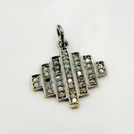 Load image into Gallery viewer, DC294. Diamond & Sterling Silver Fancy Shape Pendant