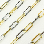 Load image into Gallery viewer, Sterling Silver Smooth & Diamond Cut Paperclip Chains