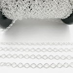 Load image into Gallery viewer, Sterling Silver Big and Small Oval Link Chain